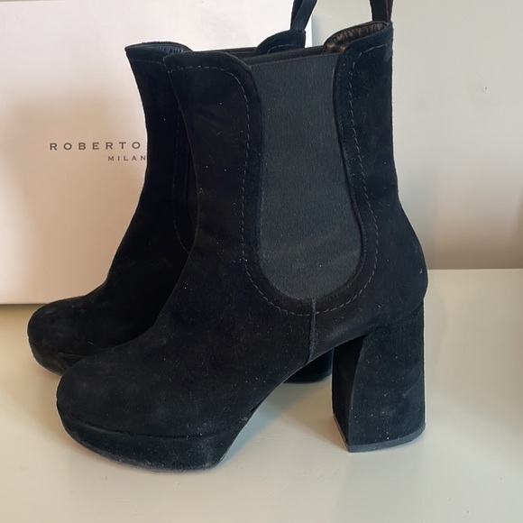 Roberto Festa Black Suede Boots - Picture 3 of 5